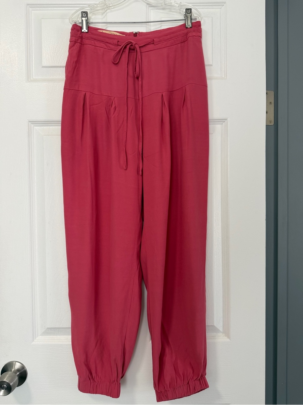 Maria Filó Women’s Pink 100% Viscose Jogger Pants Size Small S